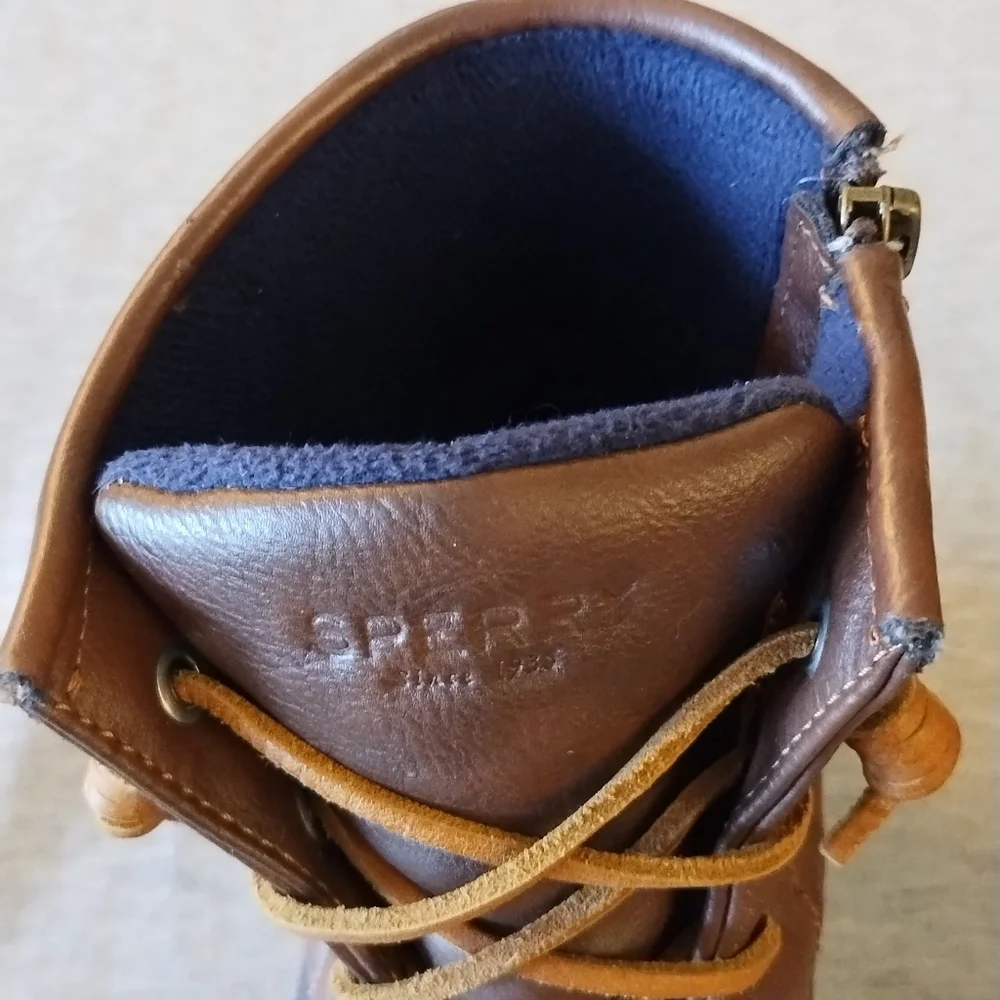 Sperry Top-Sider Saltwater Navy Rain Boots Girl's Sz 6 - Equivalent to Women's 8